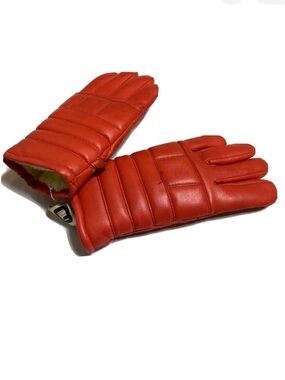 Vintage Promark by Wells Lamont Orange Puffer Insulated Gloves